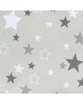 Бебешка пелена за изписване New Baby - Звезди, 70 х 70 cm, сива - 3t