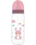 Бебешко шише Lorelli Baby Care - Simple, 250 ml, розово - 1t