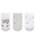 Бебешки летни чорапи Kikka Boo - Dream Big, 6-12 месеца, 3 броя, Beige  - 3t