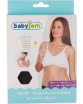 Безшевен сутиен за кърмене BabyJem - Размер 90, черен - 2t