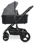 Бебешка количка с твърд кош Lorelli - Boston, Dolphin Grey - 5t
