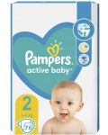 Бебешки пелени Pampers - Active Baby 2, 76 броя - 1t