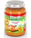 Бебешко ястие Bebelan Puree - Пилешко със зеленчуци, 190 g - 1t