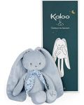 Бебешка плюшена играчка Kaloo - Зайче, Blue Medium - 3t