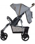 Бебешка количка с покривало Chipolino - Микси, платина - 3t