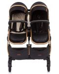 Бебешка количка за близнаци Chipolino - Дуо Смарт, Абанос - 8t
