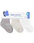 Бебешки летни чорапи Kikka Boo - 2-3 години, 3 броя, Grey   - 1t