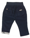 Бебешки панталон Sterntaler - От рипсено кадифе, 74 cm, 7-12 месеца, тъмносин - 2t