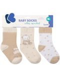 Бебешки термо чорапи Kikka Boo - 2-3 години, 3 броя, My Teddy  - 1t