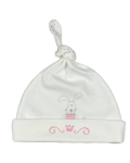 Бебешка шапка с възел For Babies - Зайче, 3-6 месеца - 1t