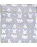 Бебешко муселиново одеяло Playgro - Fauna Friends, 70 х 70 cm - 1t