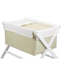 Бебешка кошара Interbaby - Със спален комплект, бежова - 4t