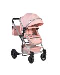 Бебешка комбинирана количка Moni - Gigi, розова - 1t