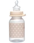 Бебешко шише NIP - Trendy, РР, Flow S, 0-6 м, 125 ml  - 2t