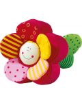 Бебешка мека играчка Haba, Цвете и пеперуда - 1t