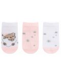 Бебешки летни чорапи Kikka Boo - Dream Big, 6-12 месеца, 3 броя, Pink  - 3t