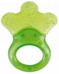 Бебешка водна чесалка с дрънкалка Canpol - Little paw, зелена - 1t