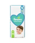 Бебешки пелени Pampers - Active Baby 6, 52 броя  - 1t