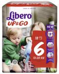 Бебешки пелени гащи Libero - Up&Go 6, 18 броя  - 1t