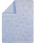 Бебешко одеяло Interbaby - Coral Fleece, синьо, 80 х 110 cm - 3t