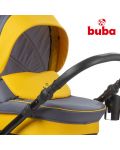 Бебешка комбинирана количка  3в1 Buba - Bella 716, Pewter-Yellow - 3t