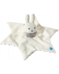 Бебешка кърпа за гушкане Heunec - Бяло зайче, 23 cm - 1t
