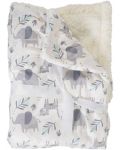 Бебешко одеяло Cangaroo - Shaggy, 75 х 105 cm,  сиво - 1t