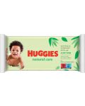 Бебешки мокри кърпички Huggies - Natural Care, 56 броя - 1t