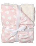 Бебешко одеяло Cangaroo - Shaggy, 75 х 105 cm, розово - 1t