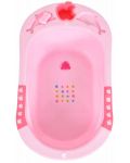 Бебешка вана с подложка Cangaroo - Larissa, 89 cm, розова - 4t