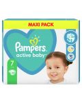 Бебешки пелени Pampers - Active Baby 7, Xl, 40 броя  - 2t