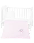 Бебешки спален комплект от 3 части Kikkaboo Dream Big - С бродерия, Pink - 1t