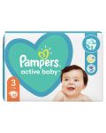 Бебешки пелени Pampers - Active Baby 3, 82 броя  - 9t