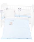 Бебешки спален комплект KikkaBoo Dream Big - 6 части, син, 70 x 140 cm - 1t