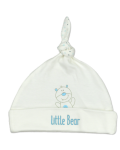 Бебешка шапка с възел For Babies - Мече, 0-3 месеца - 1t