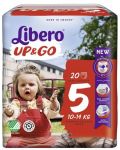 Бебешки пелени гащи Libero - Up&Go 5, 20 броя  - 1t