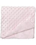 Бебешко одеяло Interbaby - Coral Fleece, розово, 80 х 110 cm - 2t