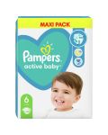 Бебешки пелени Pampers - Active Baby 6, XL, 44 броя  - 3t