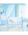 Бебешко легло-люлка Lorelli - First Dream, бяло/светъл дъб - 3t