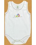 Бебешко боди потник For Babies - Цветно охлювче, 1-3 месеца - 1t