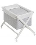 Бебешка кошара Interbaby - Със спален комплект, сива - 1t