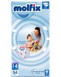 Бебешки пелени Molfix - Maxi Plus, 54 броя - 1t