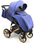 Бебешка количка 3 в 1 Adbor - Avenue 3D, синя - 2t