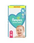 Бебешки пелени Pampers - Active Baby 4, 58 броя  - 2t
