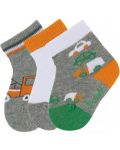 Бебешки къси чорапи за момче Sterntaler - 3 чифта, 15/16, 4-6 месеца - 1t