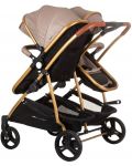 Бебешка количка за близнаци Chipolino - Дуо Смарт, златно бежово - 3t