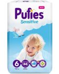 Бебешки пелени Pufies Sensitive 6, 44 броя - 1t
