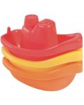 Бебешка играчка за вана Baby Nova - Лодки, оранжеви - 1t