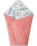 Бебешко одеяло 2 в 1 Bubaba - Розова приказка, 65 х 65 cm - 1t