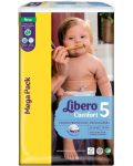Бебешки пелени Libero Comfort - Mega, размер 5, 10-14 kg, 76 броя - 1t